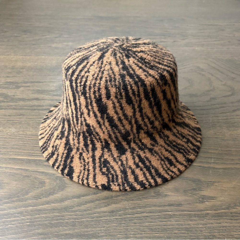 Anthropologie Animal Print Bucket Hat
